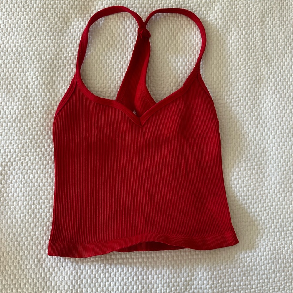 Red Fp movement crop tank top